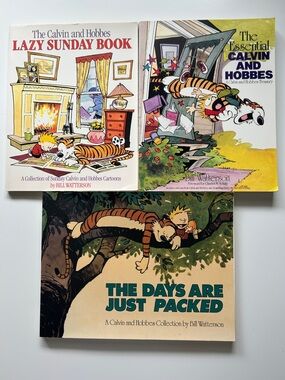 Set of 3 Calvin and Hobbes books